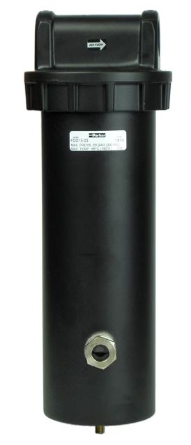 15 SCFM Parker 1/2" Desiccant Dryer Housing. MPN FDD15-04. NEW Open Box.