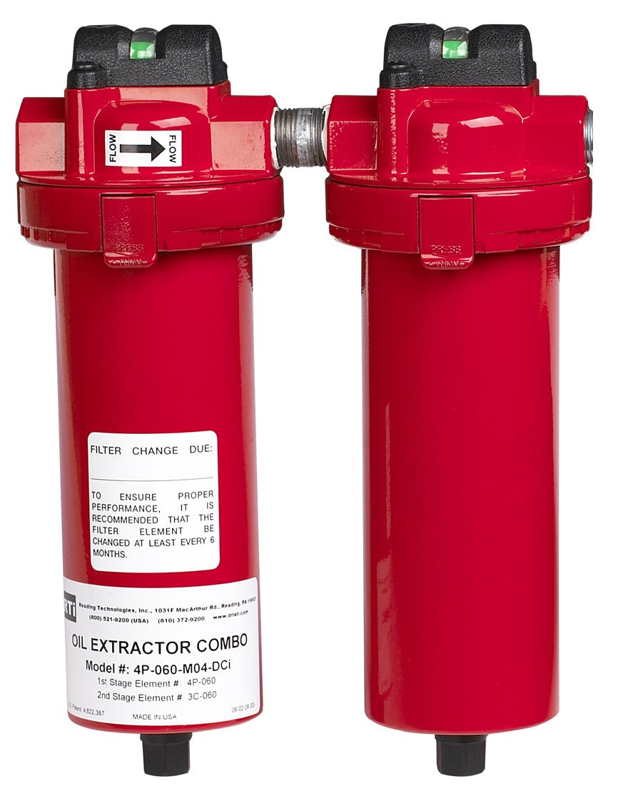 RTI 60 SCFM OIL EXTRACTOR COMBO 1/2" METAL BOWL W/AUTO DRN; INDICATOR. MPN 4P-060-M04-DCi