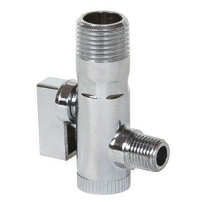 Chrome Plated Straining Ball-Valve 1/2" to 1/4" Male NPT